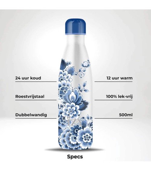 Paon - Bouteille Isotherme 500 ml IZY Bottles gourde sport metal d eau aluminium thé design