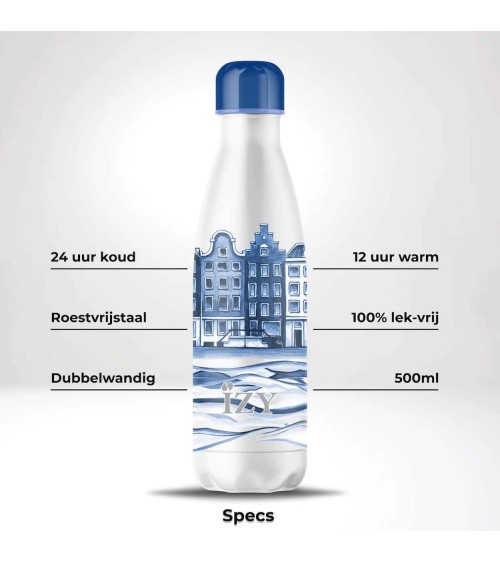 Blu di Delft - Bottiglia isolata 500 ml