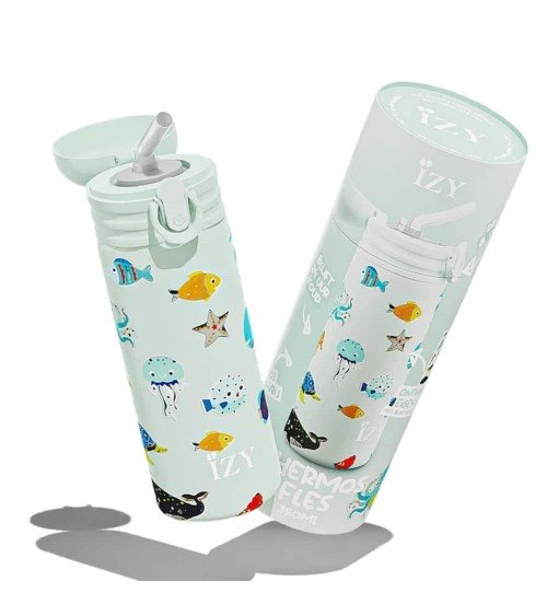 Leben unter Wasser - Kinder Thermo Trinkflasche IZY Bottles trink thermos flaschen wasserflaschen sport kaufen