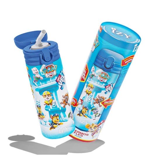 Paw Patrol - Kinder Thermo Trinkflasche - Blau IZY Bottles trink thermos flaschen wasserflaschen sport kaufen