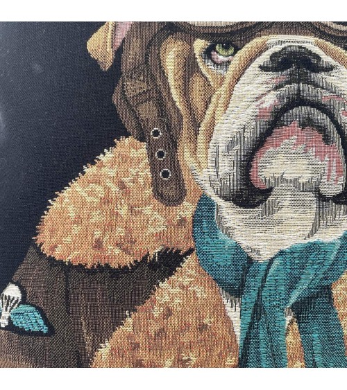 Bulldog inglese aviatore - Copricuscini divano Yapatkwa cuscini decorativi per divano deco di lusso originale