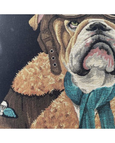 Bulldog inglese aviatore - Copricuscini divano Yapatkwa cuscini decorativi per divano deco di lusso originale