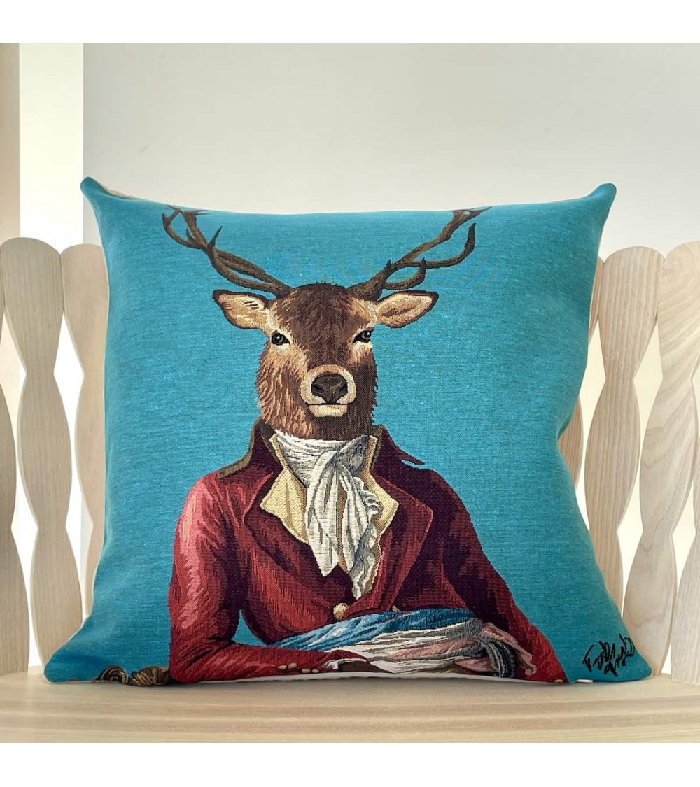 Elegant stag - Cushion cover Yapatkwa decorative accent throw pillows cases sofa original