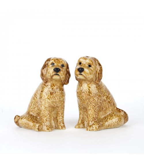 Cockapoo Abricot - Salière et Poivrier Quail Ceramics design sel saliere poivrier salier poivrière