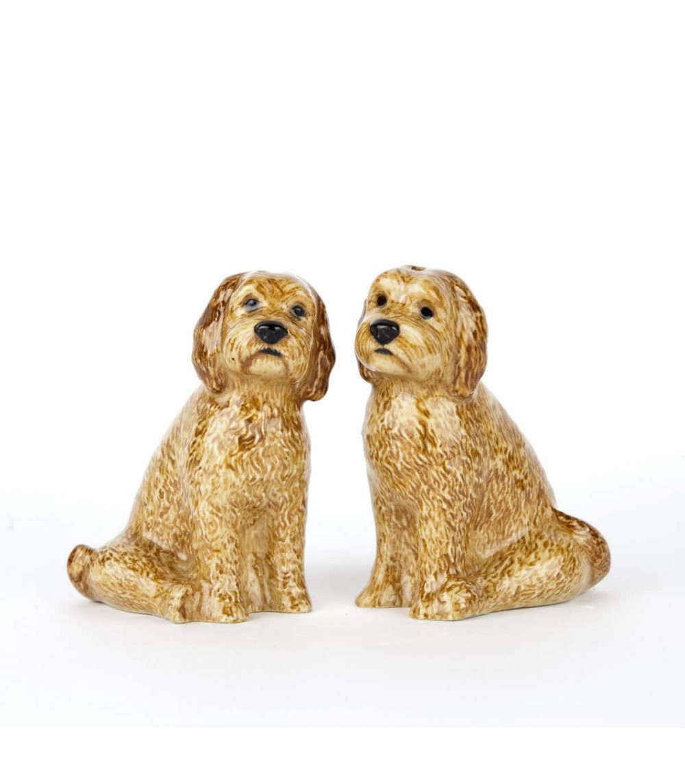 Cockapoo Apricot - Salt and pepper shaker Quail Ceramics pots set shaker cute unique cool