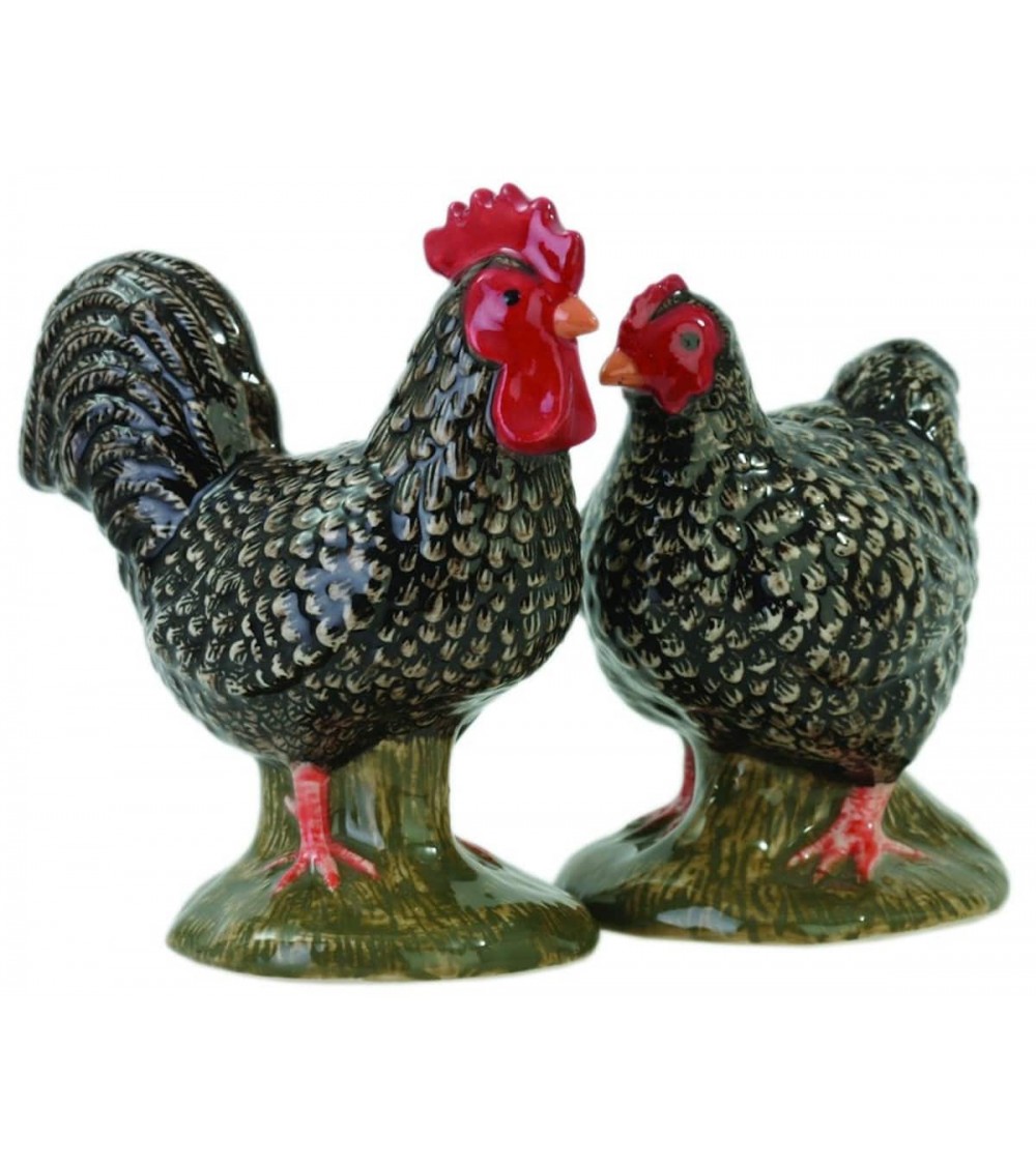 Poule et coq de Marans - Salière et Poivrier Quail Ceramics design sel saliere poivrier salier poivrière