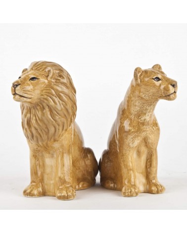 Lionne & Lion - Salière et Poivrier Quail Ceramics design sel saliere poivrier salier poivrière