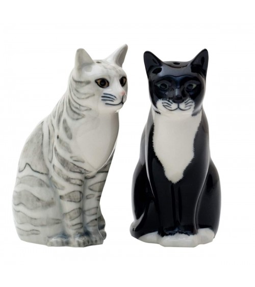 Sadie & Smartie - Salière et Poivrier Chat Quail Ceramics design sel saliere poivrier salier poivrière