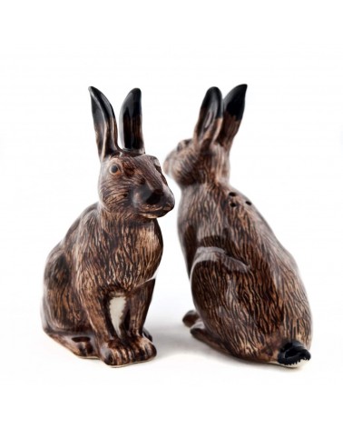 Lepre - Porta sale e pepe Quail Ceramics design da tavola saliera e pepiera