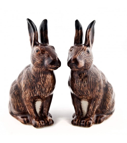 Lepre - Porta sale e pepe Quail Ceramics design da tavola saliera e pepiera