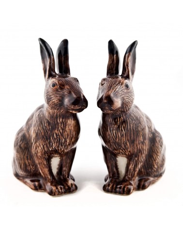 Lepre - Porta sale e pepe Quail Ceramics design da tavola saliera e pepiera
