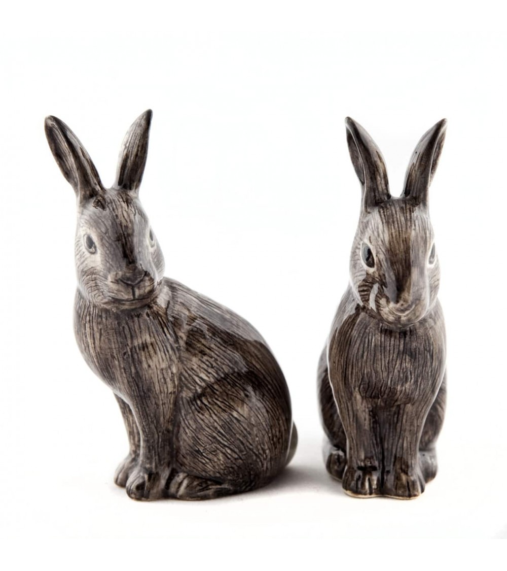 Coniglio selvatico - Porta sale e pepe Quail Ceramics design da tavola saliera e pepiera