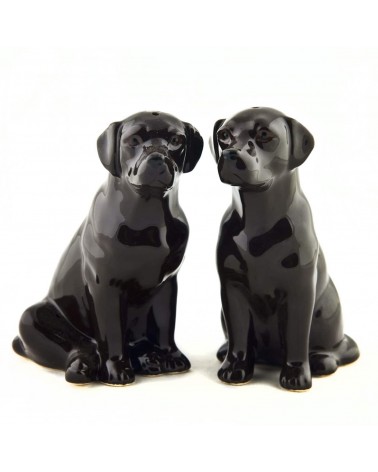 Labrador Marrone - Porta sale e pepe Quail Ceramics design da tavola saliera e pepiera