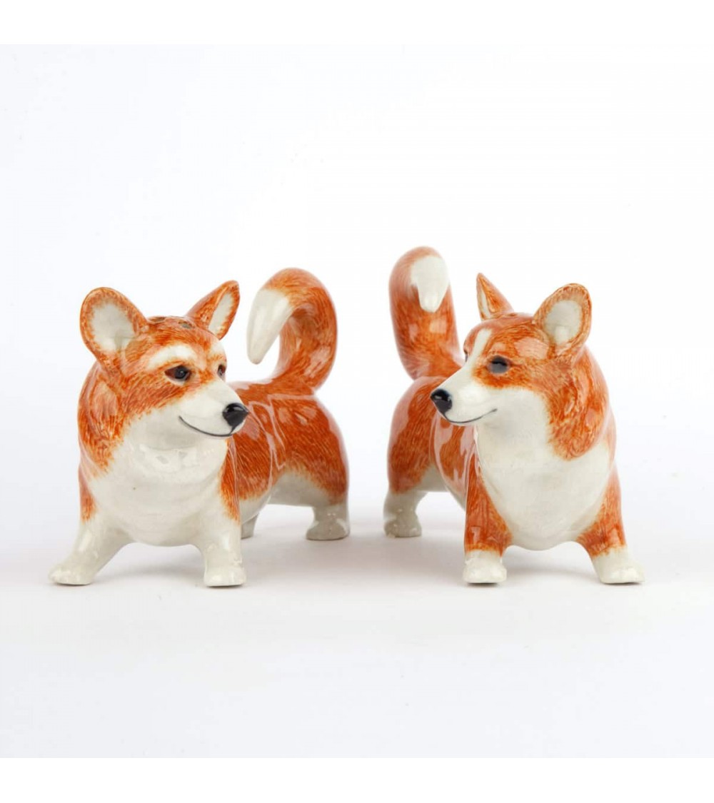 Corgi - Porta sale e pepe Quail Ceramics design da tavola saliera e pepiera