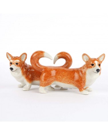 Corgi - Porta sale e pepe Quail Ceramics design da tavola saliera e pepiera