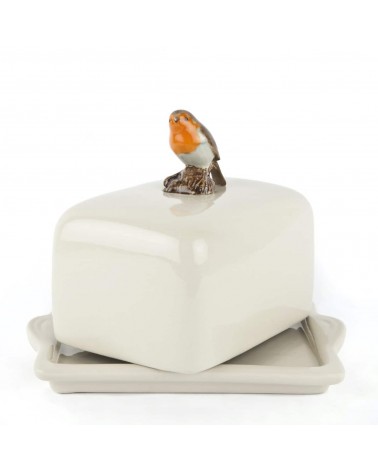 Robin - Ceramic butter dish Quail Ceramics