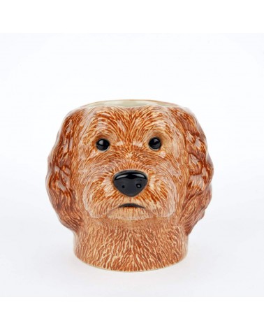 Cockapoo Apricot - Animal Pencil pot & Flower pot Quail Ceramics pretty pen pot holder cutlery toothbrush makeup brush