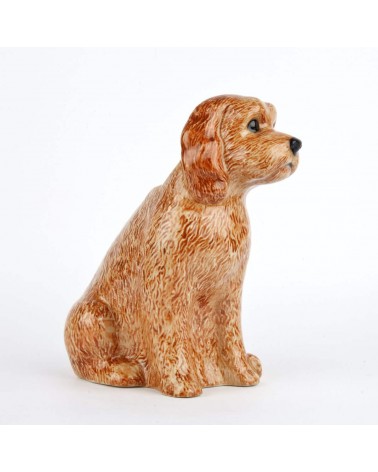 Cockapoo Apricot - Small Flower Vase dog Quail Ceramics table flower living room vase kitatori switzerland