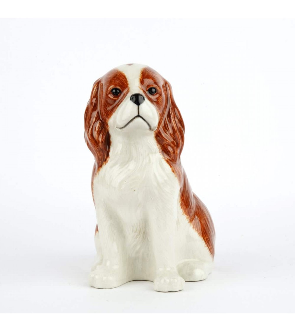 Cavalier King Charles - Petit vase à fleurs Chien Quail Ceramics design fleur décoratif original kitatori suisse