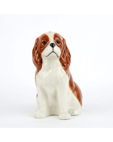 Cavalier King Charles - Vaso da fiori piccolo - Cane Quail Ceramics vasi eleganti per interni per fiori decorativi design kit...