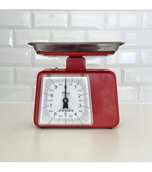 Bilancia da cucina vintage - Stube - Anni '70 kitatori mobili Oggetto di design vintage svizzera