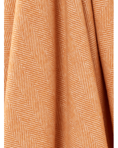 HERRINGBONE Saffron - Merino wool blanket Bronte by Moon warm cozy soft sofa throw blanket picnic throws and blankets