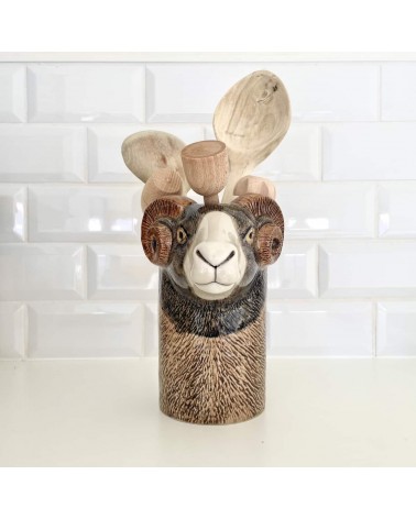 Swaledale Sheep - Ceramic Utensil Holder Quail Ceramics