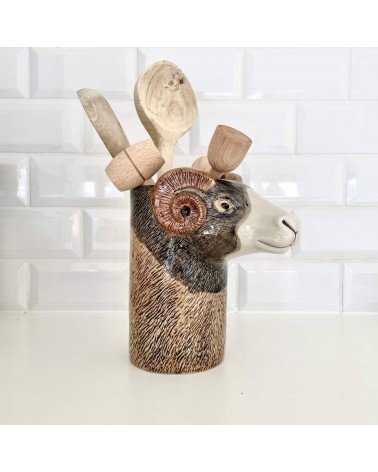 Swaledale Sheep - Ceramic Utensil Holder Quail Ceramics