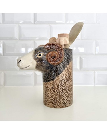 Swaledale Sheep - Ceramic Utensil Holder Quail Ceramics