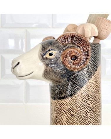 Swaledale Sheep - Ceramic Utensil Holder Quail Ceramics