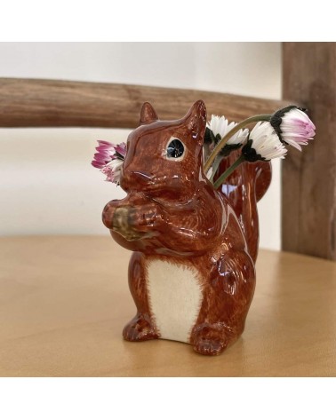 Écureuil - Mini vase à fleurs Quail Ceramics design fleur décoratif original kitatori suisse