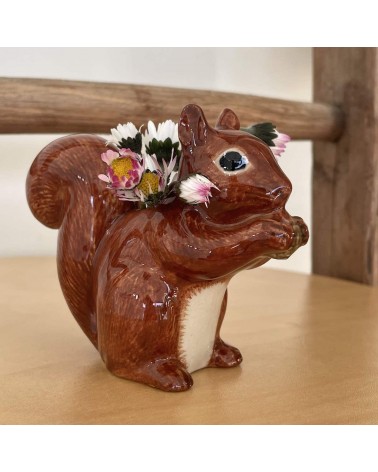 Écureuil - Mini vase à fleurs Quail Ceramics design fleur décoratif original kitatori suisse