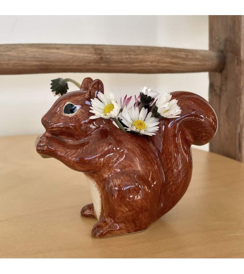 Squirrel - Mini flower vase Quail Ceramics table flower living room vase kitatori switzerland