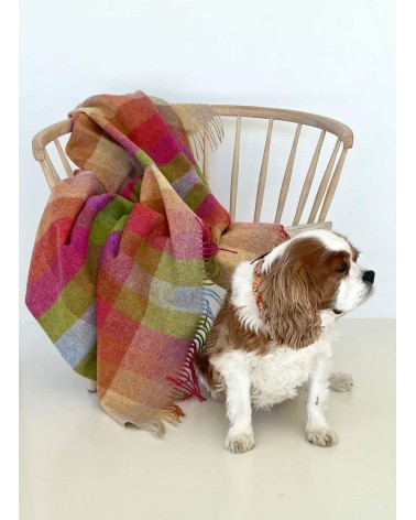 Harlequin Sunshine - Pure new wool blanket Bronte by Moon best for sofa throw warm cozy soft
