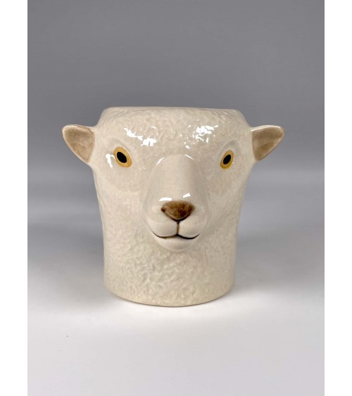 Southdown Schafe - Stiftehalter & Blumentopf Quail Ceramics schreibtisch büro kinder besteckbehälter make up pinselhalter