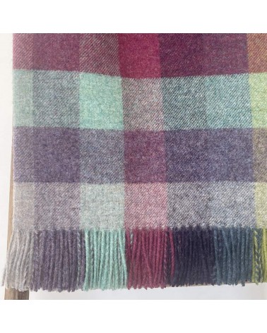 Plaid Harlequin Moorland - Couverture en pure laine vierge Bronte by Moon un plaid cocooning couverture chaude douce plaide lit