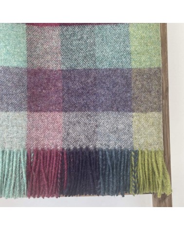 Plaid Harlequin Moorland - Couverture en pure laine vierge Bronte by Moon un plaid cocooning couverture chaude douce plaide lit
