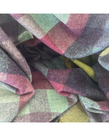 Plaid Harlequin Moorland - Couverture en pure laine vierge Bronte by Moon un plaid cocooning couverture chaude douce plaide lit