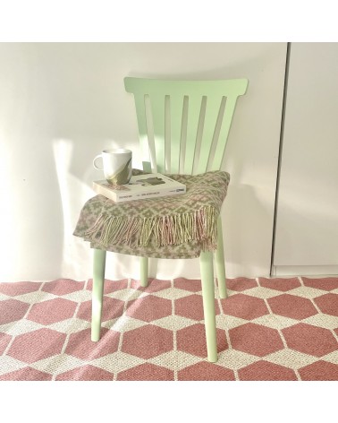 Dartmouth Green - Pure new wool blanket Bronte by Moon warm cozy soft sofa throw blanket picnic throws and blankets