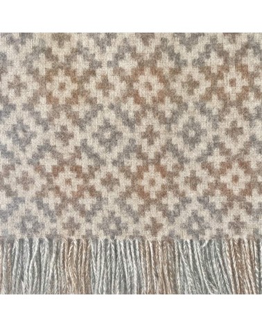Dartmouth Natural - Pure new wool blanket Bronte by Moon warm cozy soft sofa throw blanket picnic throws and blankets