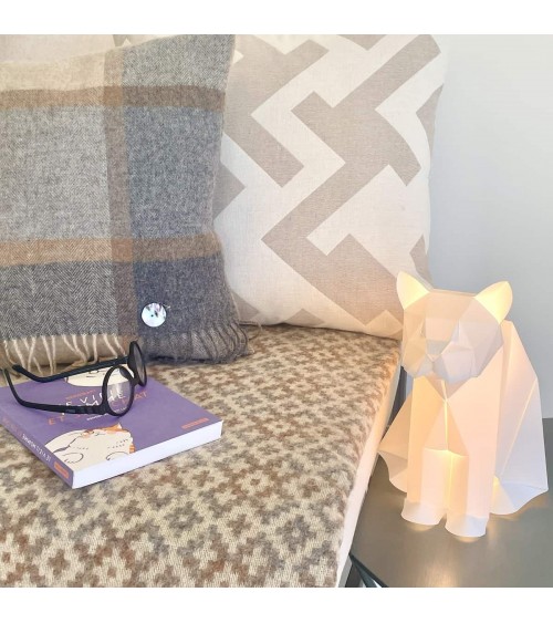 Plaid Dartmouth Natural - Couverture en pure laine vierge Bronte by Moon plaide pour canapé de lit cocooning chaud