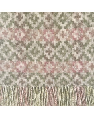 Dartmouth Green - Pure new wool blanket Bronte by Moon warm cozy soft sofa throw blanket picnic throws and blankets
