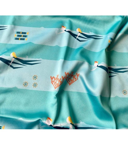 Nageurs des mers - Serviette, torchon de cuisine Ellie Good illustration torchon vaisselle qualité serviette haut de gamme be...