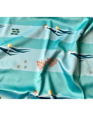 Nageurs des mers - Serviette, torchon de cuisine Ellie Good illustration torchon vaisselle qualité serviette haut de gamme be...