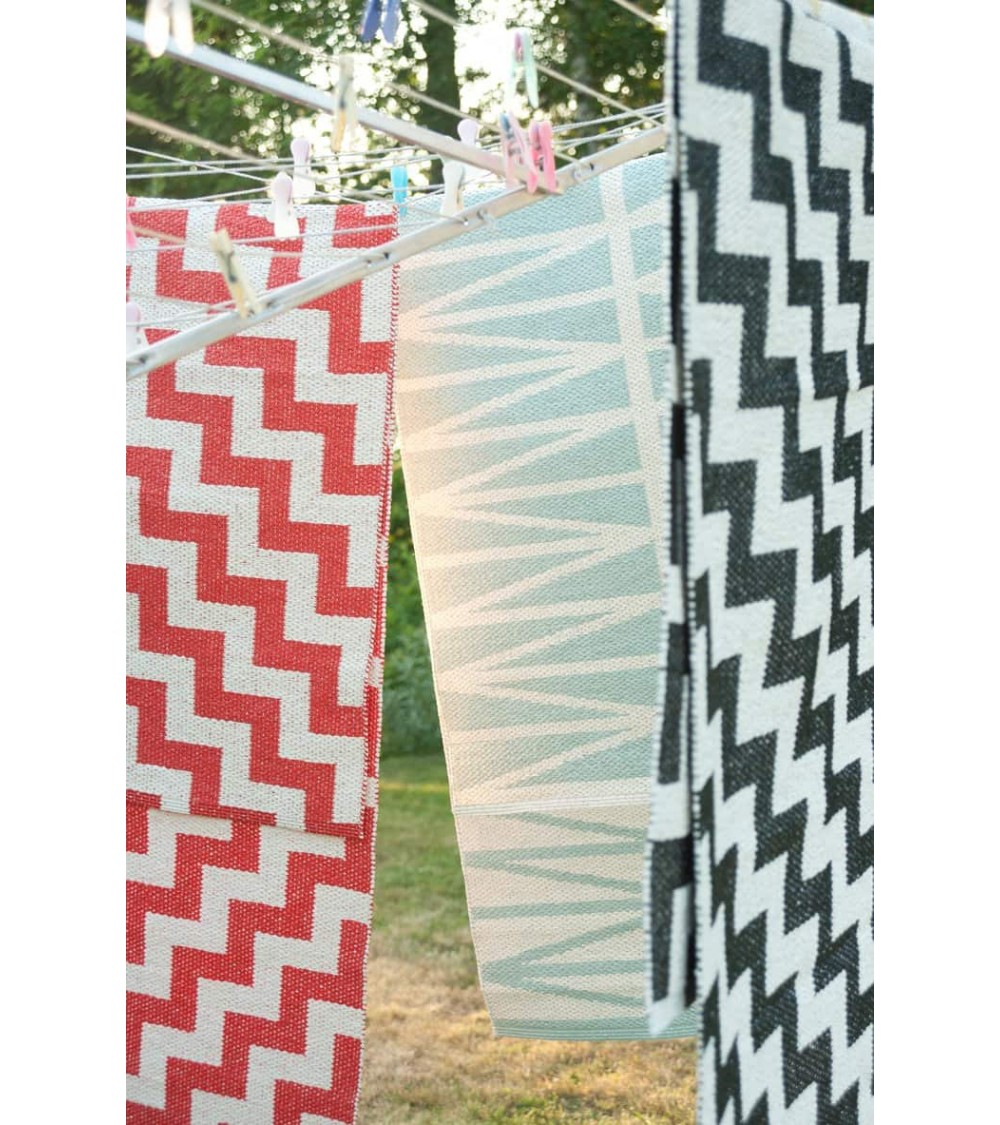 Tapis Vinyle - GUNNEL Noir Brita Sweden tapis scandinave en vinyle lavable en machine de cuisine exterieur salon couloir