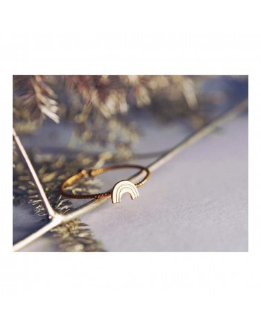 Anello Arcobaleno - Anello regolabile placcato oro Adorabili Paris eleganti particolari da donna bambina