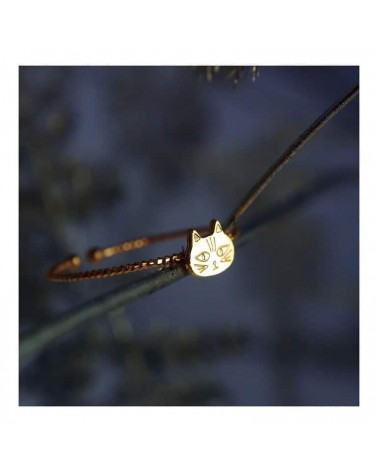 Anello Gatto - Anello regolabile placcato oro Adorabili Paris eleganti particolari da donna bambina