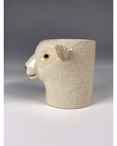 Mouton Southdown - Porte crayon & stylo, Petit pot de fleur Quail Ceramics bureau original design pour plantes intérieur à co...