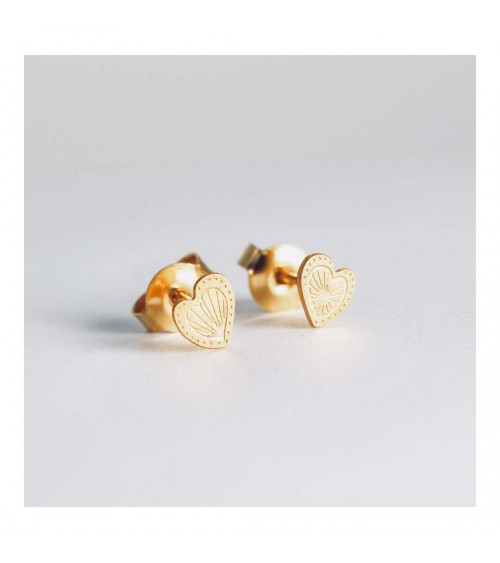 Heart Parma - Gold plated earrings Adorabili Paris cute fashion design designer for women
