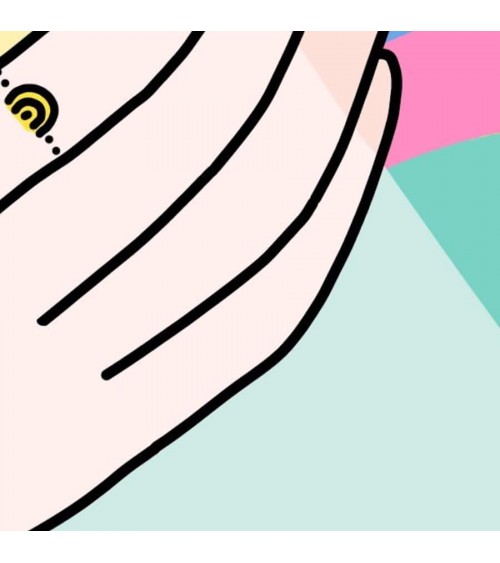 Anello Arcobaleno - Anello regolabile placcato oro Adorabili Paris eleganti particolari da donna bambina